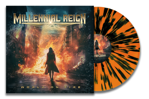 Millennial Reign - World on Fire (Clear Orange/Black Splatter Vinyl) (PRE-ORDER)